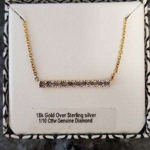 NWT 1/10 Diamond Necklace